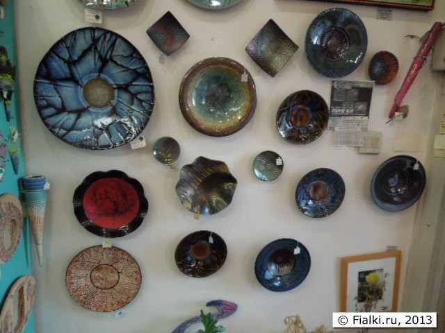 plates on the wall