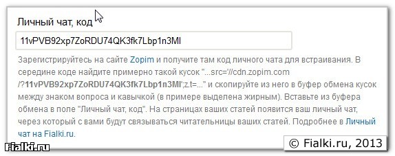 Zopim встраивание кода