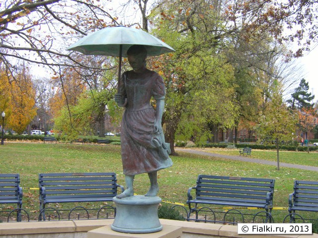 girl with umbrella