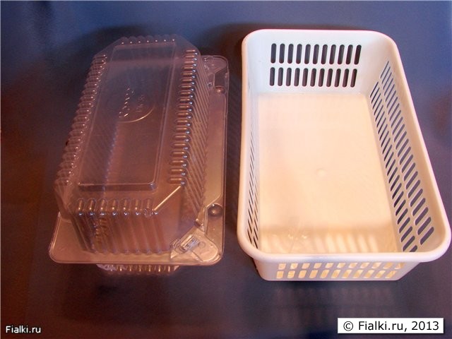 пластиковый контейнер подходящий к корзинке
