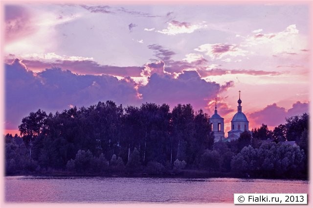 вечерний пейзаж в Калужской области